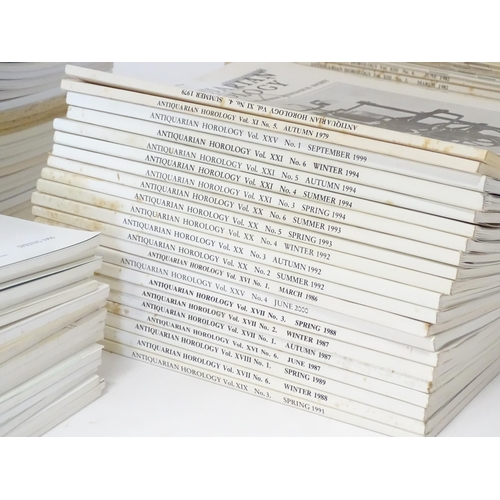 422 - A quantity of Antiquarian Horology magazines, volumes 1986-2000, approx 80 copies.