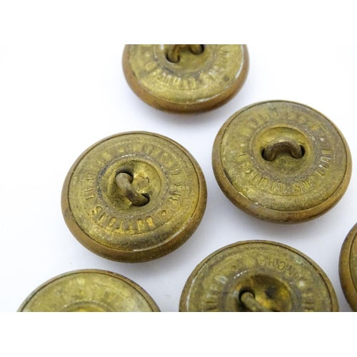 482 - Militaria: a quantity of Royal Army Service Corps tunic buttons, the largest examples 1