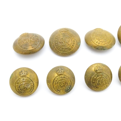 482 - Militaria: a quantity of Royal Army Service Corps tunic buttons, the largest examples 1