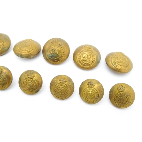 482 - Militaria: a quantity of Royal Army Service Corps tunic buttons, the largest examples 1