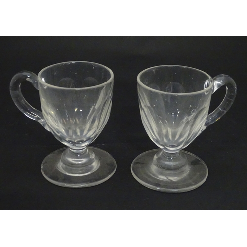 489 - Three items of glass comprising two glasses and a bowl (3)