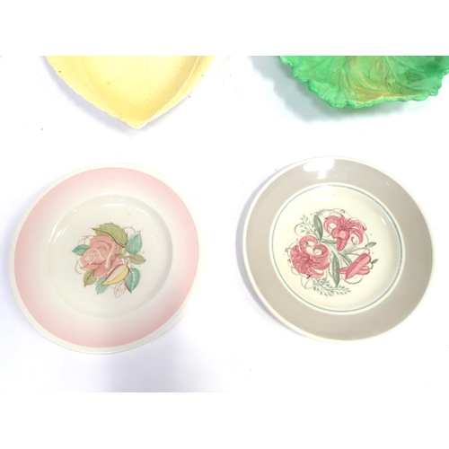 280 - A quantity of assorted ceramics to include Carlton Ware butter dishes and leaf plates, three Susie C... 