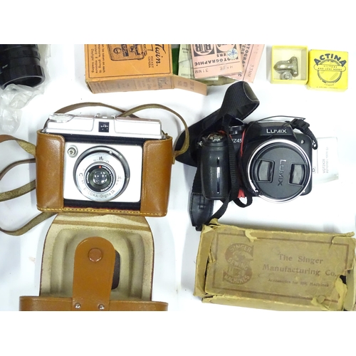 291 - A quantity of assorted cameras and accessories to include Miranda A-X DX 35mm, kodak ek160 instant c... 