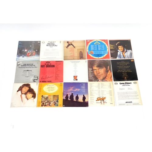 303 - A quantity of 33 rpm vinyl records, LPs including albums and compilations by Tammy Wynette, The Alli... 