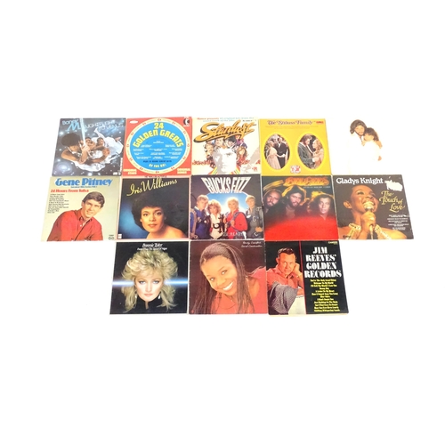 303 - A quantity of 33 rpm vinyl records, LPs including albums and compilations by Tammy Wynette, The Alli... 