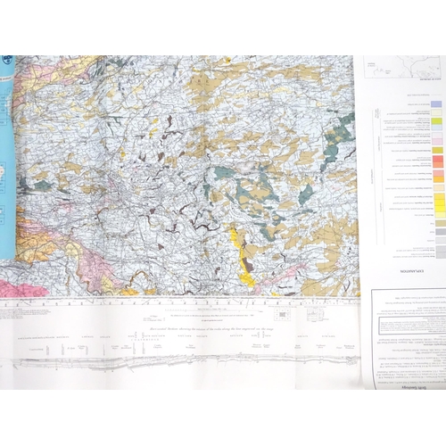 316 - A quantity of 20thC British Geological Survey (Scotland) maps, areas including Irvine , Glasgow , Fa... 