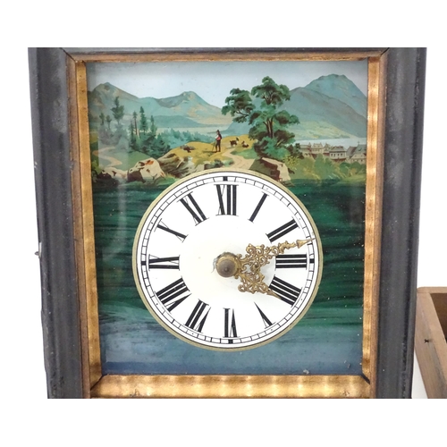 389 - A quantity of assorted clocks and clock parts etc. to include mantle clocks, etc. Largest approx. 13... 