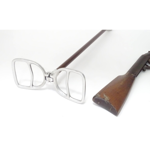 429 - An early 20thC Gem .177 break-action air rifle, the 17 3/4