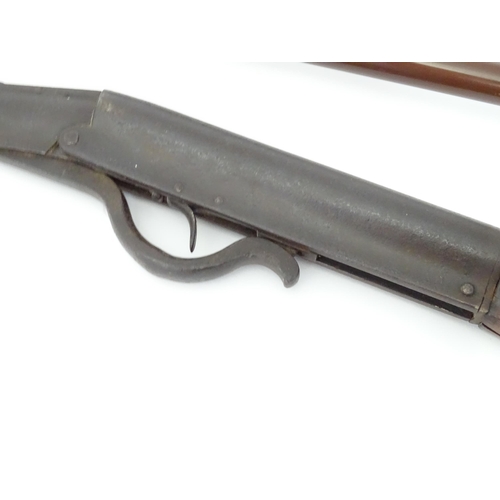 429 - An early 20thC Gem .177 break-action air rifle, the 17 3/4