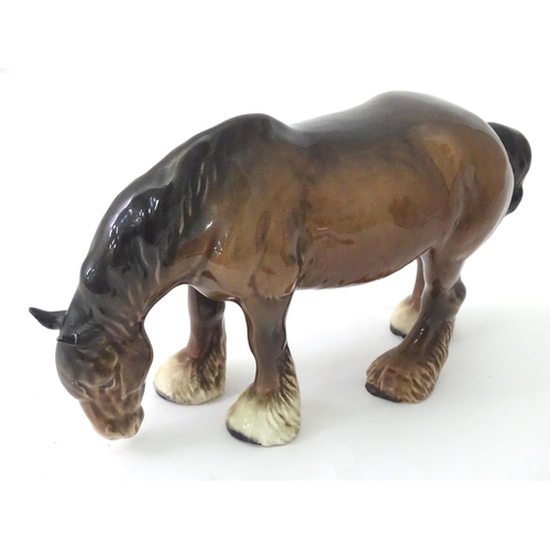 168 - A quantity of assorted Beswick models of horses to include dapple grey, palomino, etc. Together with... 