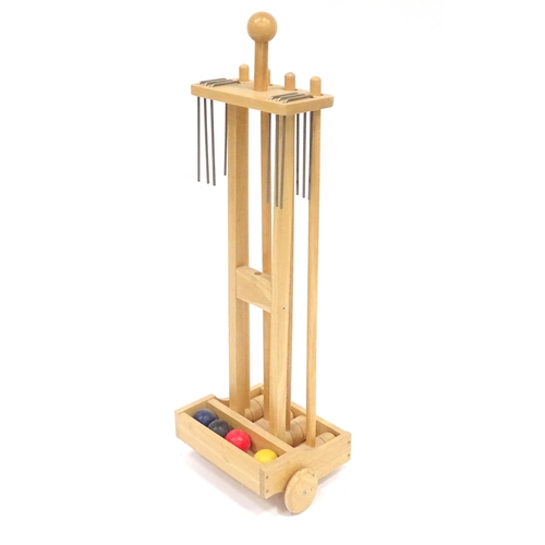 293 - A Croquet set on portable stand, approx 38