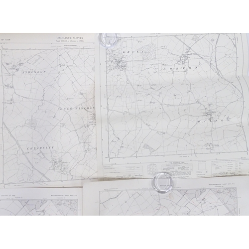 312 - A quantity of 20thC British Geographical Survey maps including photographic reprints, areas includin... 