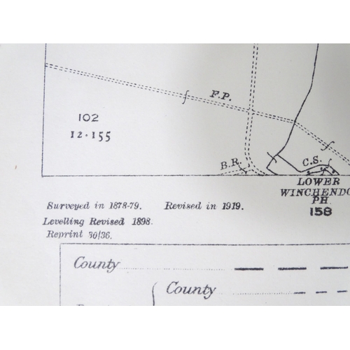 320 - Buckinghamshire local interest : a quantity of 20thC 1 : 25,000 Ordnance Survey maps, locations incl... 