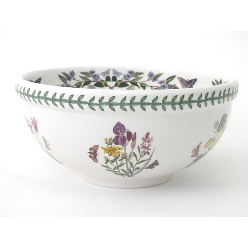 409 - Two items of Portmerion ceramics decorated in the Botanic Garden pattern, comprising a large bowl an... 