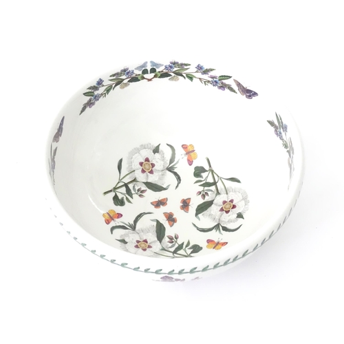 409 - Two items of Portmerion ceramics decorated in the Botanic Garden pattern, comprising a large bowl an... 