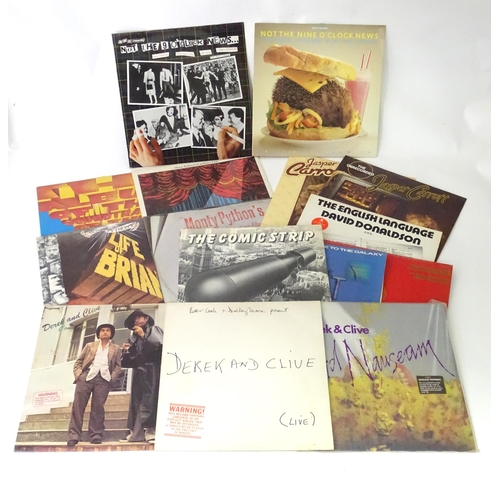 413 - A quantity of 33 rpm vinyl comedy LPs, including  Derek & Clive (Peter Cook & Dudley Moore), Monty P... 