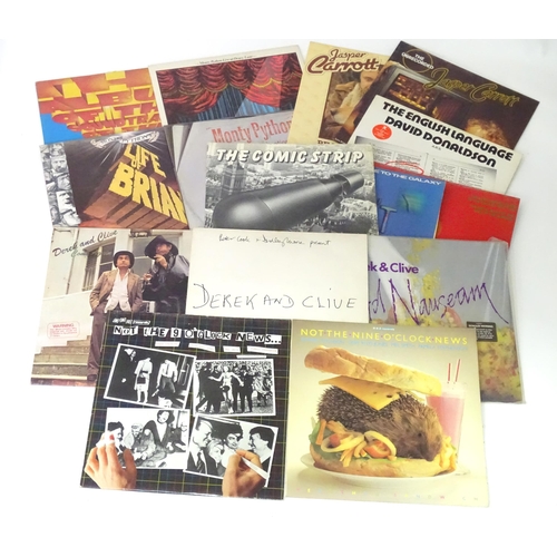 413 - A quantity of 33 rpm vinyl comedy LPs, including  Derek & Clive (Peter Cook & Dudley Moore), Monty P... 