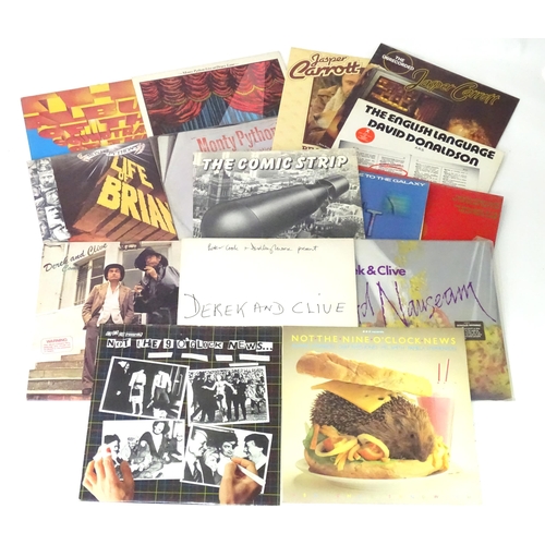 413 - A quantity of 33 rpm vinyl comedy LPs, including  Derek & Clive (Peter Cook & Dudley Moore), Monty P... 