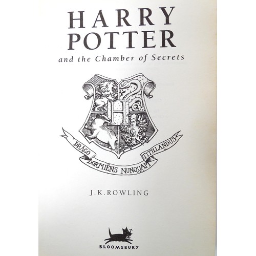 399 - Books: Six Harry Potter books, comprising Harry Potter and the Philosopher's Stone, Harry Potter and... 