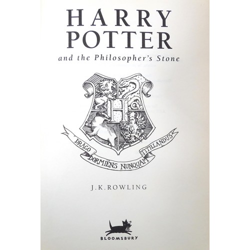 399 - Books: Six Harry Potter books, comprising Harry Potter and the Philosopher's Stone, Harry Potter and... 