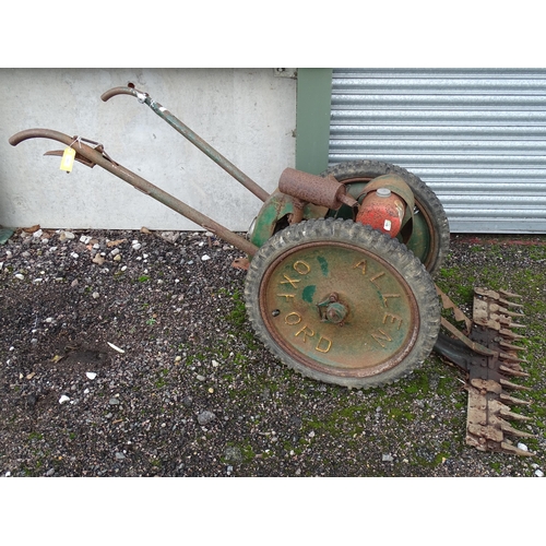 1087 - A mid 20thC Allen Scythe reciprocal mower, with Villiers engine, serial number 824310. Approx 82