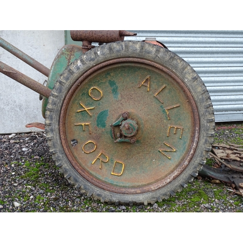 1087 - A mid 20thC Allen Scythe reciprocal mower, with Villiers engine, serial number 824310. Approx 82