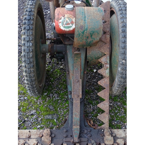 1087 - A mid 20thC Allen Scythe reciprocal mower, with Villiers engine, serial number 824310. Approx 82