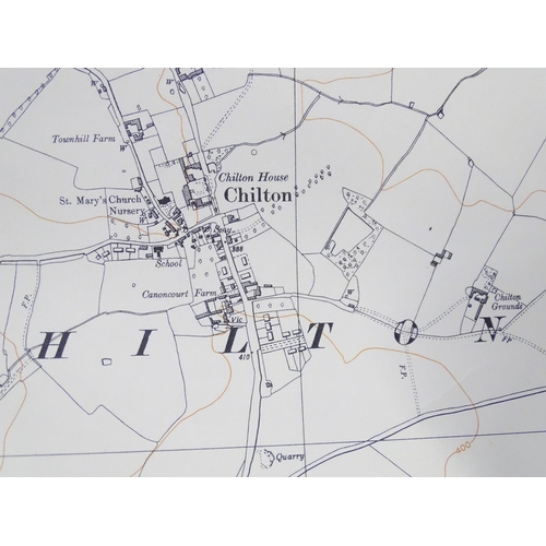 317 - Buckinghamshire local interest : a quantity of early 20thC Ordinance Survey 6