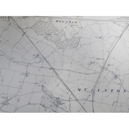 317 - Buckinghamshire local interest : a quantity of early 20thC Ordinance Survey 6