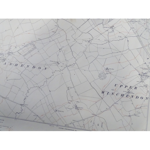 317 - Buckinghamshire local interest : a quantity of early 20thC Ordinance Survey 6