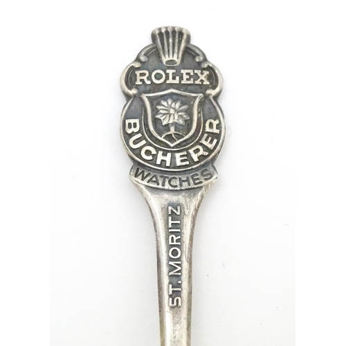 616 - A silver trefid formed teaspoon hallmarked Sheffield 1920, maker John Round & Son Ltd. Together with... 