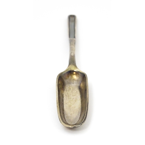 345 - A Geo II silver marrow scoop hallmarked London 1759, maker Ebenezer Coker. Approx. 8 1/2