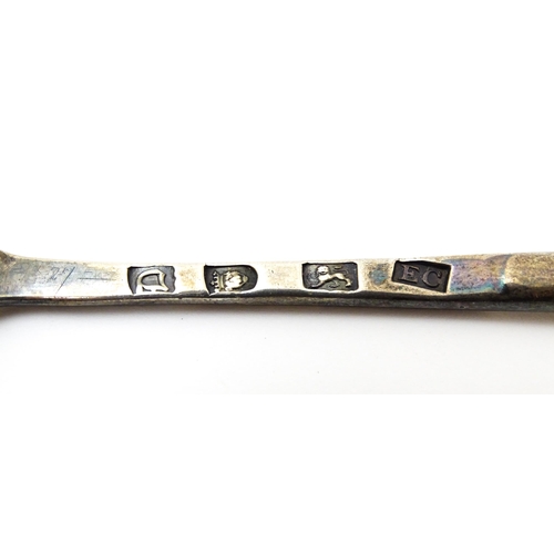 345 - A Geo II silver marrow scoop hallmarked London 1759, maker Ebenezer Coker. Approx. 8 1/2