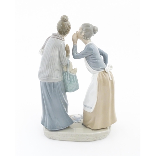125 - A Lladro figure group The Gossips, no. 4984. Approx. 11 3/4