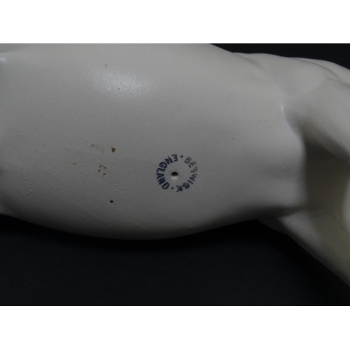 178 - A Beswick model of a matte white horse. Marked under. Approx. 7 3/4