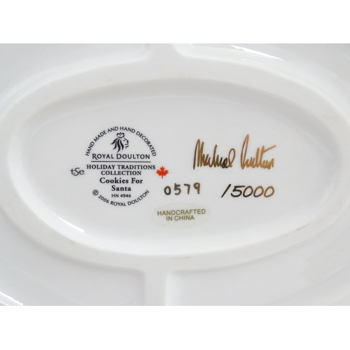 229A - A limited edition Royal Doulton model Cookies For Santa, HN4946, from the Holiday Traditions Collect... 