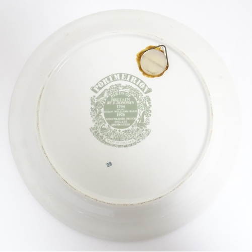 231 - A quantity of Portmeirion items to include a soup tureen, ladle and collectors plate in the Birds of... 