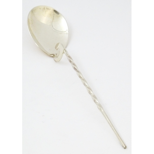 578 - A silver replica of a Roman spoon, hallmarked Birmingham 1934 with Silver Jubilee mark, maker Elking... 