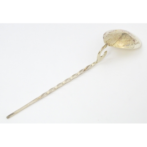 578 - A silver replica of a Roman spoon, hallmarked Birmingham 1934 with Silver Jubilee mark, maker Elking... 