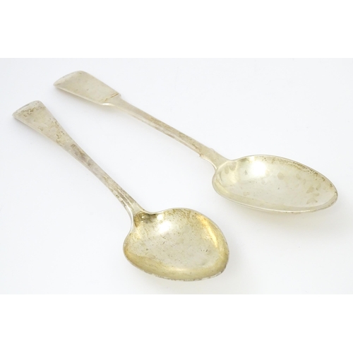 615 - A Geo III silver tablespoon hallmarked Newcastle 1816, maker John Robertson & John Walton. Together ... 