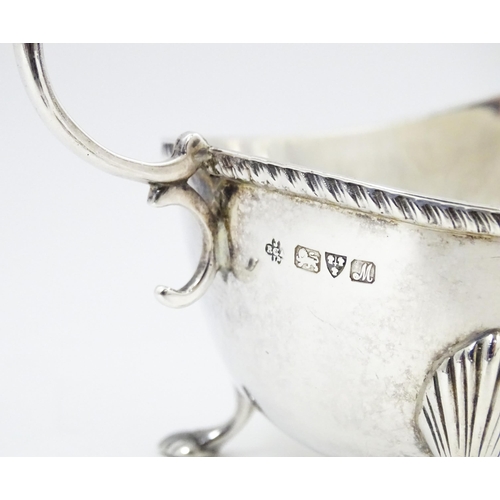 622 - A silver sauce boat hallmarked Chester 1912, maker Jay Richard Attenborough Co. Ltd. Approx. 6 1/2