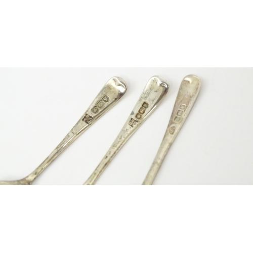 683 - A pair of Victorian silver serving spoons with gilt bowls, hallmarked Sheffield 1899, maker Walker &... 