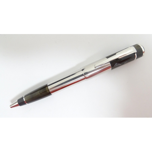 1226 - A c2000 Montblanc 'Writers Edition' William Faulkner ballpoint pen, number 16641 of 18000, in presen... 