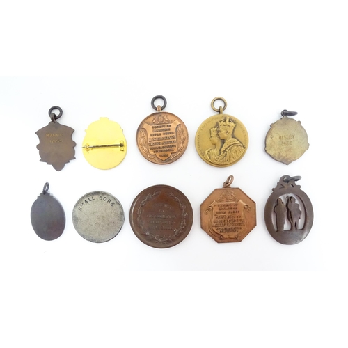 1230 - Ten Rifle Club medals, comprising a Society of Miniature Rifle Clubs 'Bell medal', two National Rifl... 