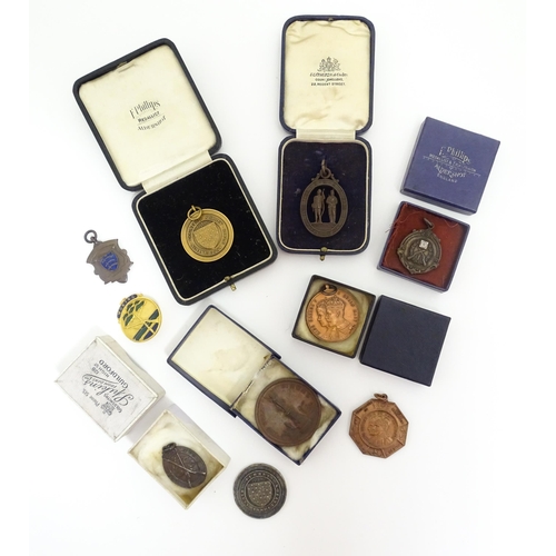 1230 - Ten Rifle Club medals, comprising a Society of Miniature Rifle Clubs 'Bell medal', two National Rifl... 