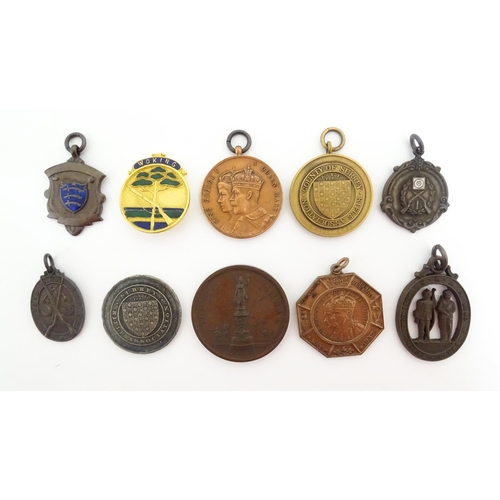 1230 - Ten Rifle Club medals, comprising a Society of Miniature Rifle Clubs 'Bell medal', two National Rifl... 