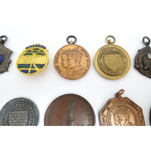 1230 - Ten Rifle Club medals, comprising a Society of Miniature Rifle Clubs 'Bell medal', two National Rifl... 