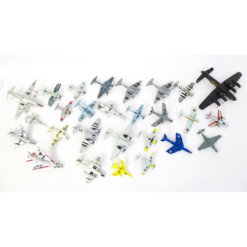 1439 - Toys: A quantity of Airfix scale model planes to include De Havilland Mosquito, Avro Lancaster, Engl... 