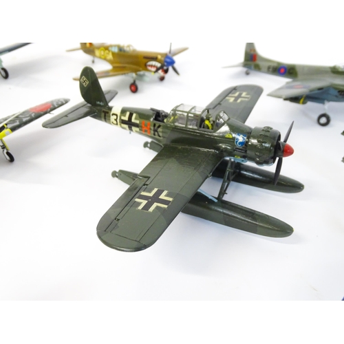 1439 - Toys: A quantity of Airfix scale model planes to include De Havilland Mosquito, Avro Lancaster, Engl... 