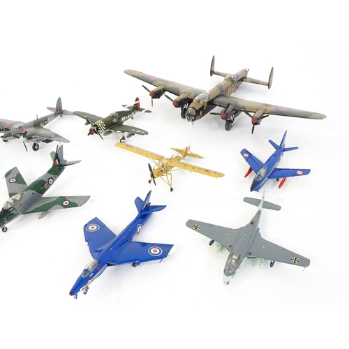 1439 - Toys: A quantity of Airfix scale model planes to include De Havilland Mosquito, Avro Lancaster, Engl... 